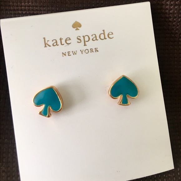KATE SPADE Blue SPADE Earrings - Picture 2 of 3